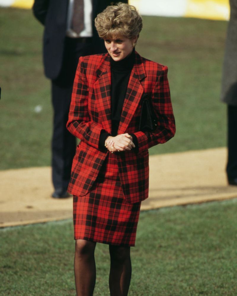 Princess Diana's tartan co ord
