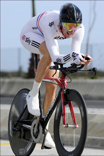 Bradley Wiggins, second, Tour of Andalusia 2010, stage 4 ITT