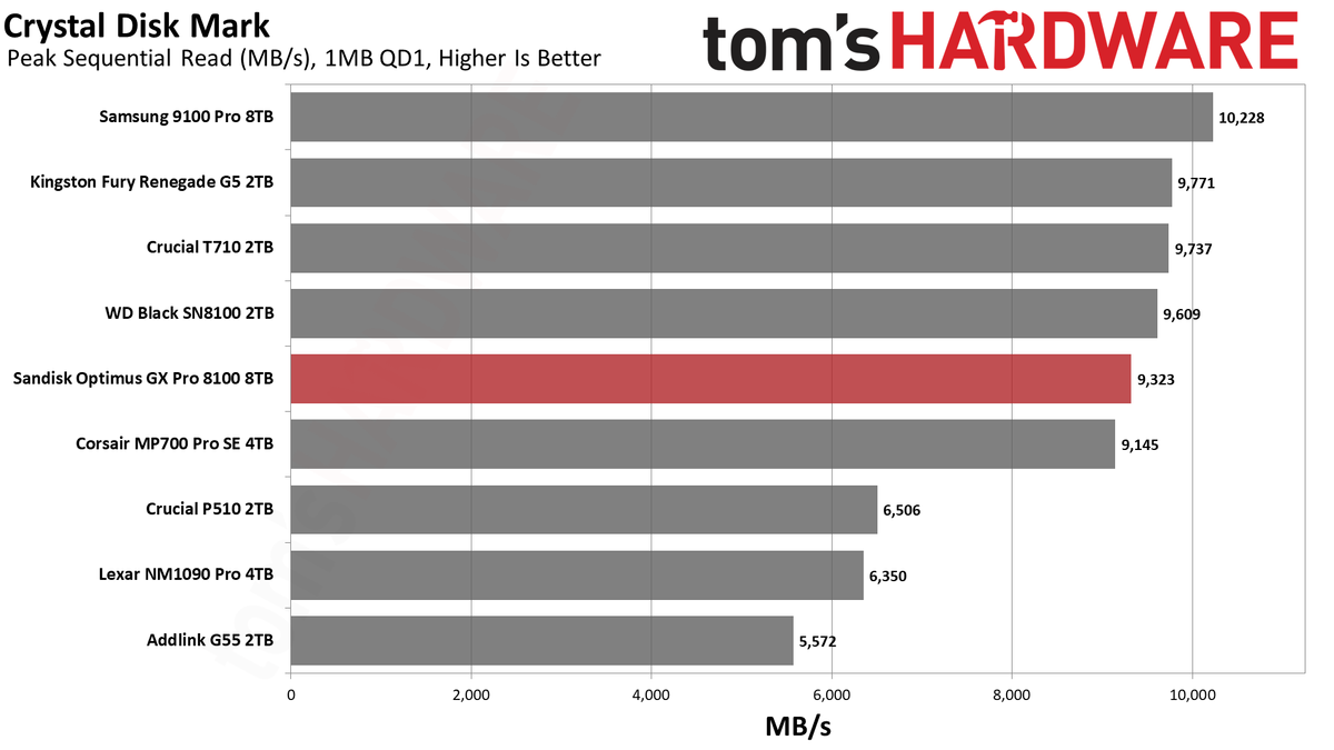 SanDisk Optimus GX Pro 8100 8TB SSD