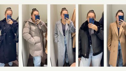 Reiss coats try on images