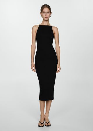 Fitted Halter-Neck Dress