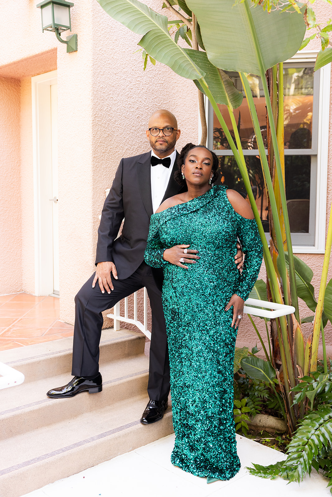 Wunmi Mosaku, star of Sinners, poses in a Louis Vuitton dress ahead of the 2026 Oscars red carpet
