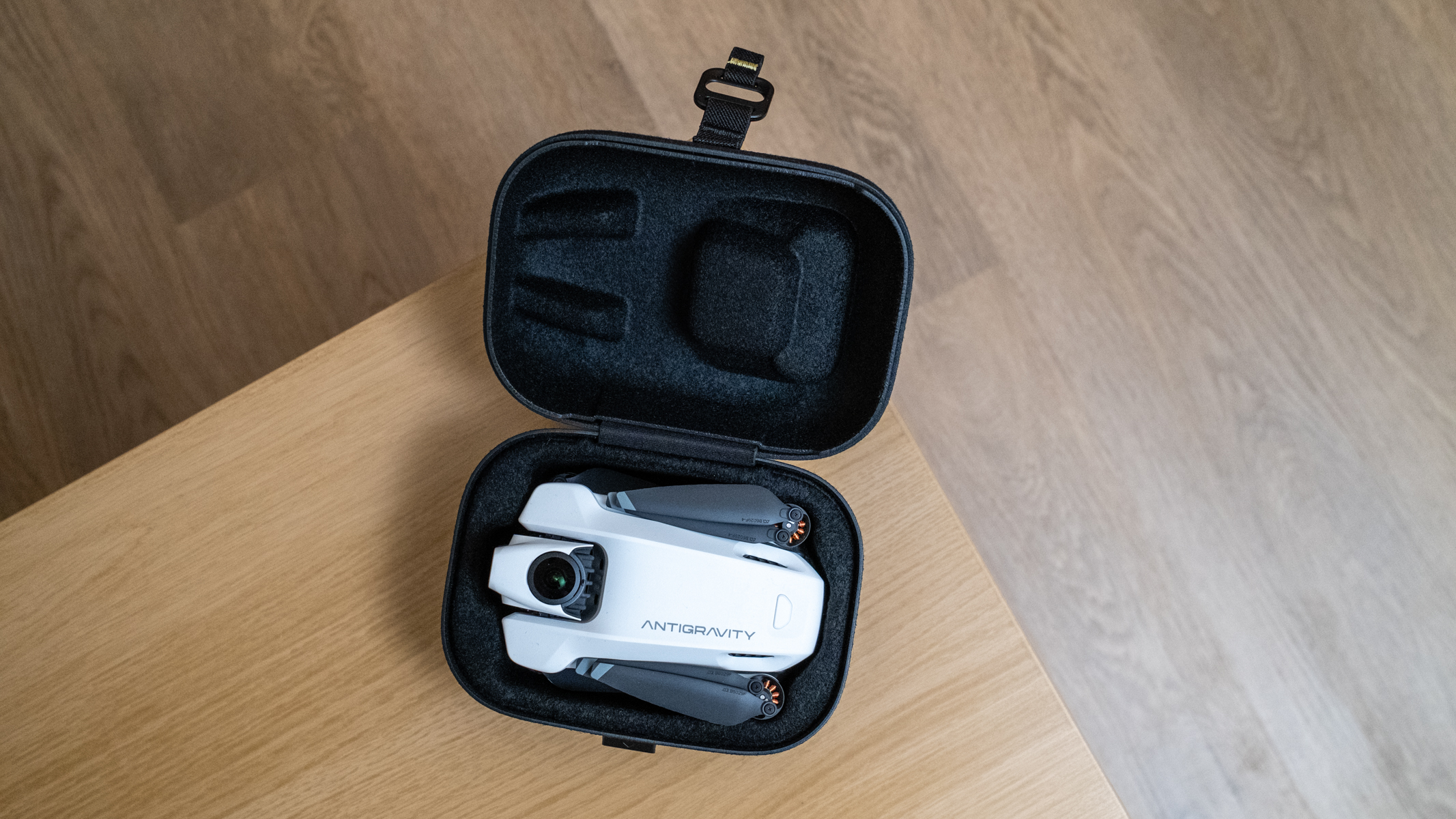 Antigravity A1 drone case with the A1 inside