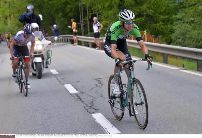 Bauke Mollema (Belkin) launches an attack