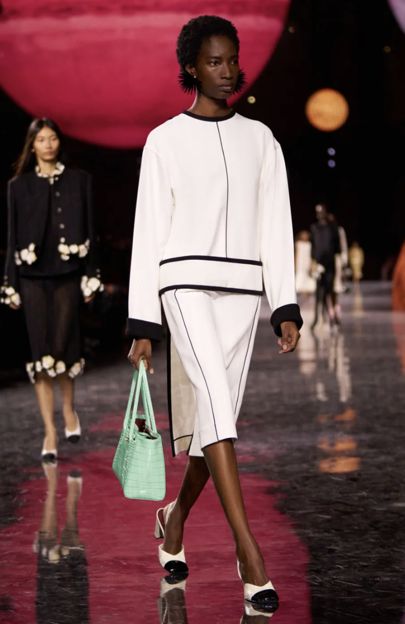 Chanel croc embossed small tote ss26 runway