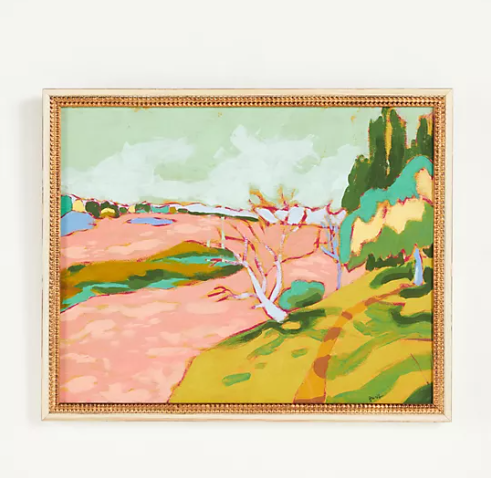 Abstract landscape wall art.