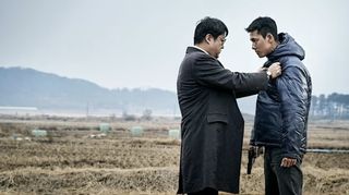 still from steel rain korean action movie