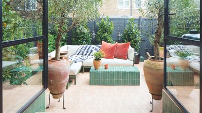 Mediterranean style garden