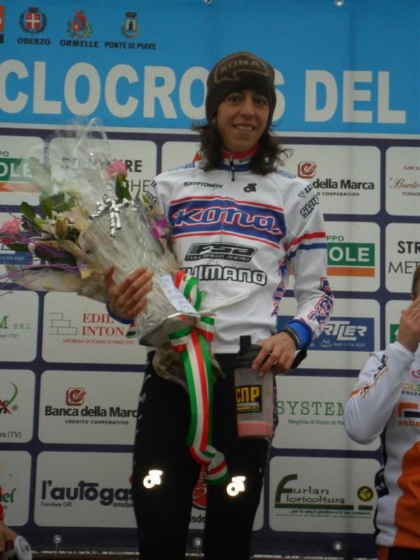 Happy on the podium