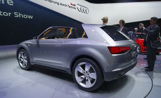Grey Audi Crosslane Coupe is a two-door car