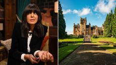 The Traitors castle and Claudia Winkleman