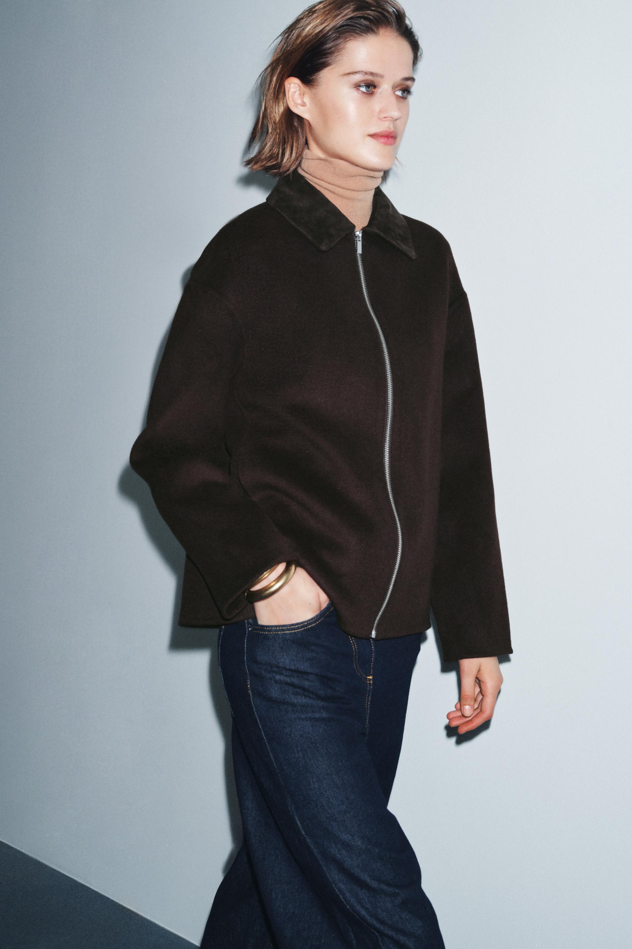 Zw Collection Wool Blend Jacket