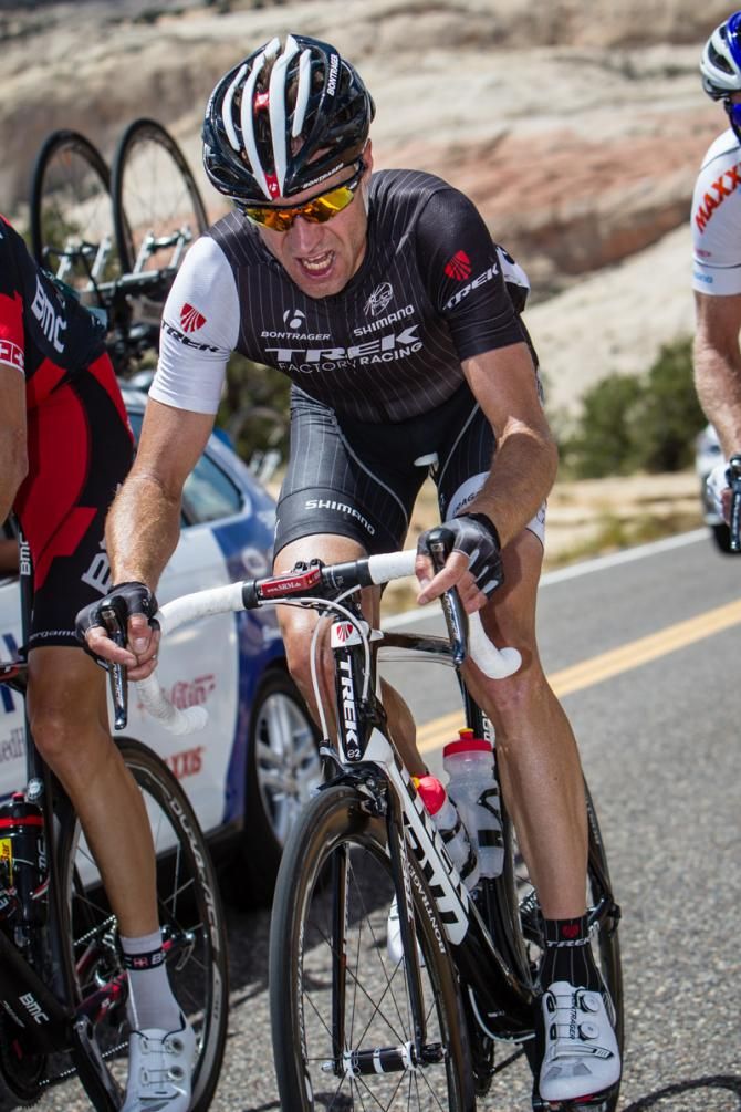 Jens Voigt (Trek) fought his way into the break