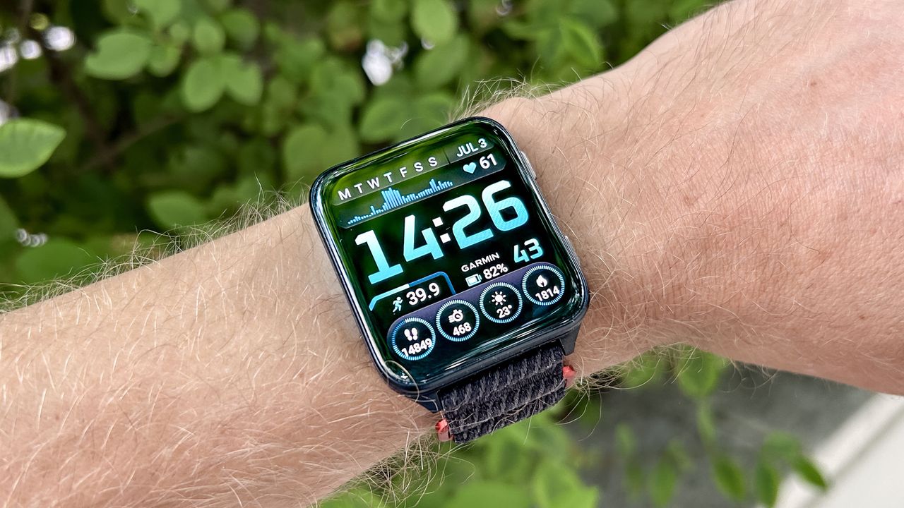 Garmin Venu X1 on a person's wrist