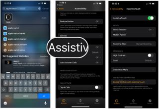 To adjust settings for AssistiveTouch on Apple Watch, tap on the Apple Watch app on iPhone, then choose Accessibility, followed by AssistiveTouch.