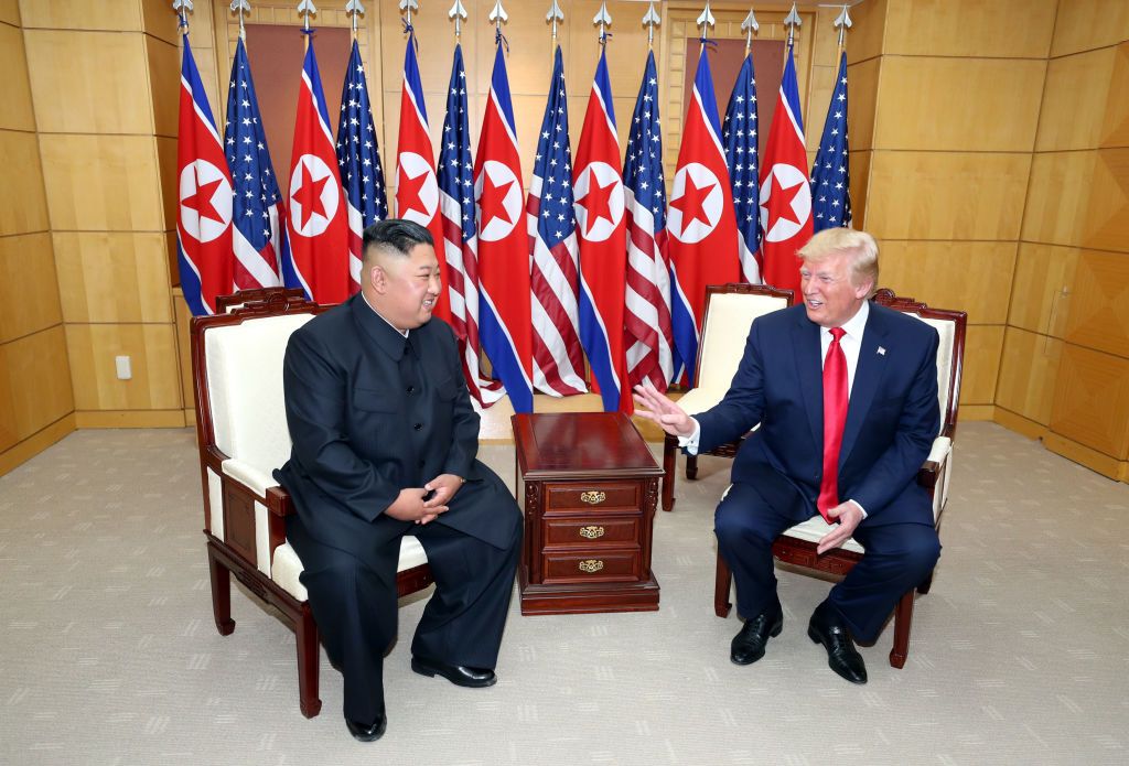 Donald Trump and Kim Jong Un.