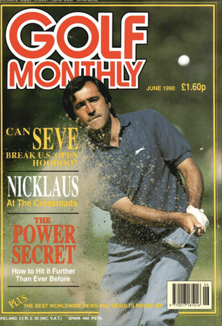 An old Golf Monthly front cover featuring Seve Ballesteros