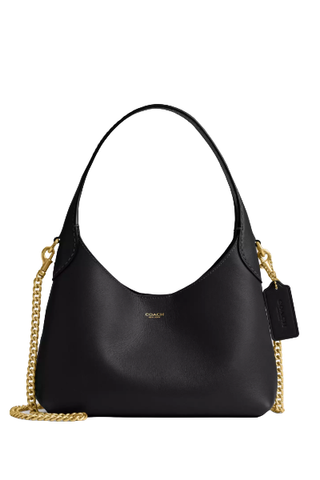 Coach Brooklyn Shoulder Bag 23 in Brass/Black