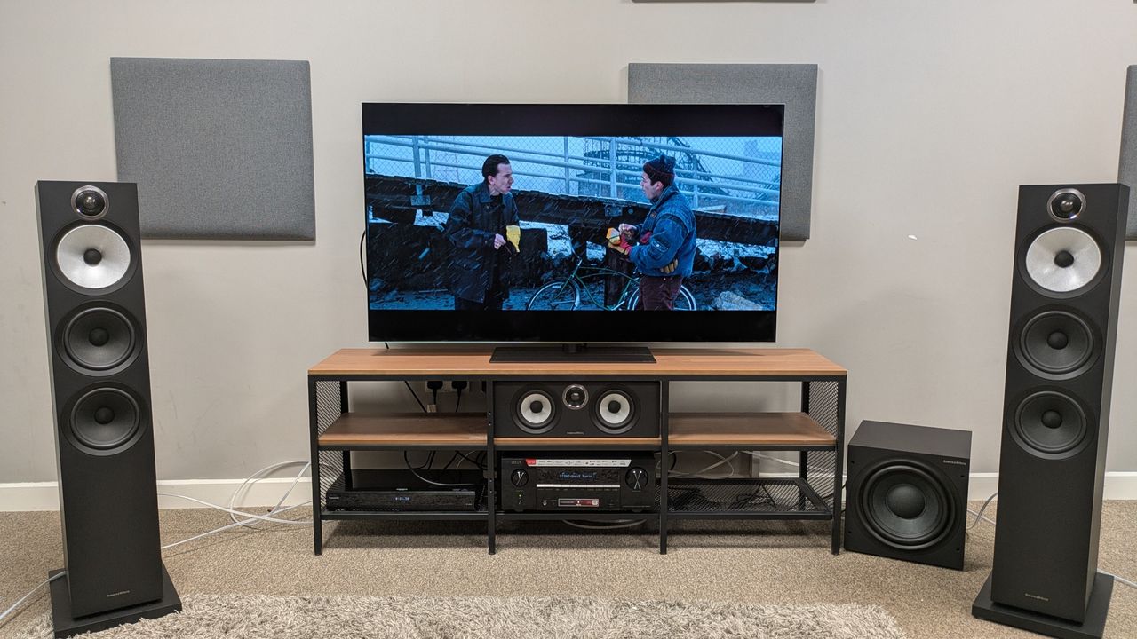 Little Odessa 4K Blu-ray on LG G6 showing Joshua and Reuben in the snow