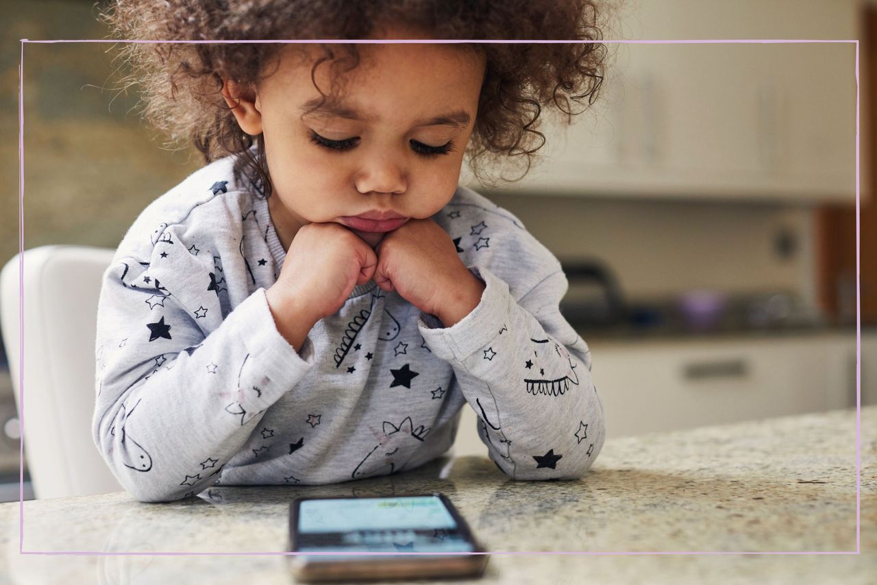 child on mobile phone 