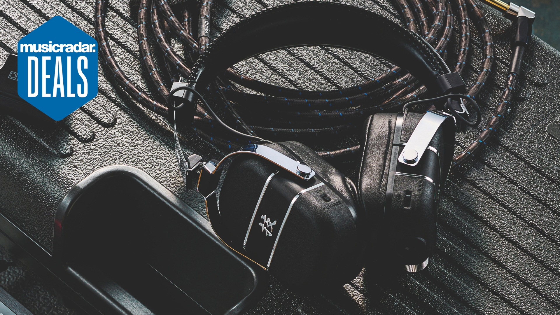 A pair of Boss Waza-Air guitar amp headphones