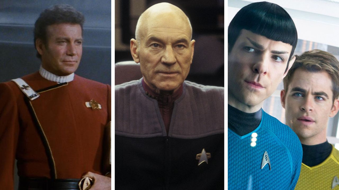 Star Trek movies in order (TOS Kirk, TNG Picard, Kelvin Kirk &amp; Spock)