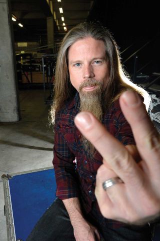 ￼“This is the band I grew up listening to,” says drummer Chris Adler