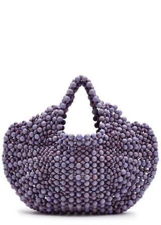 Lagrima Beaded Top Handle Bag