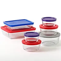 Pyrex 14-Piece Glass Bakeware Set Pyrex 14-Piece Glass Bakeware Set