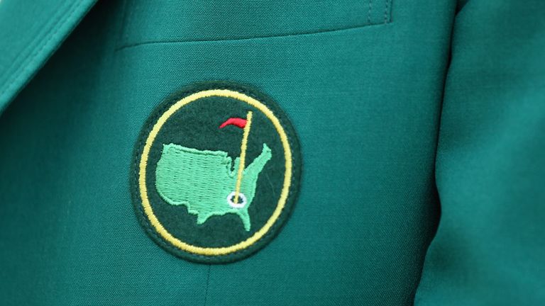 Badge on the breast jacket of an Augusta National Green Jacket - image for multiple winners of The Masters quiz