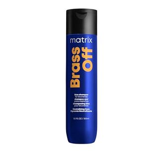 Matrix Brass Off Blue Shampoo | Color Depositing | Refreshes Hair & Neutralizes Brassy Tones | for Lightened Brunettes or Dark Blondes | for Color Treated and Natural Hair | Salon Shampoo