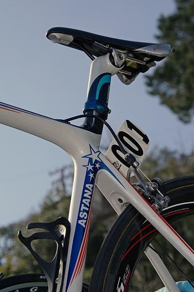 Astana may be the capitol of Kazahkstan, but Leipheimer's bike was all American.