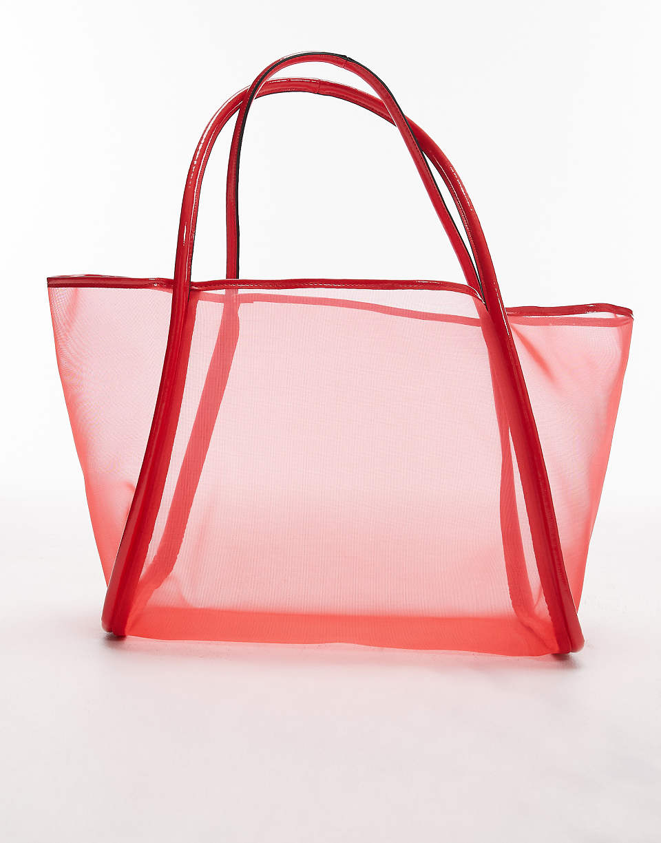 Topshop Sutton mesh shoulder strap, red