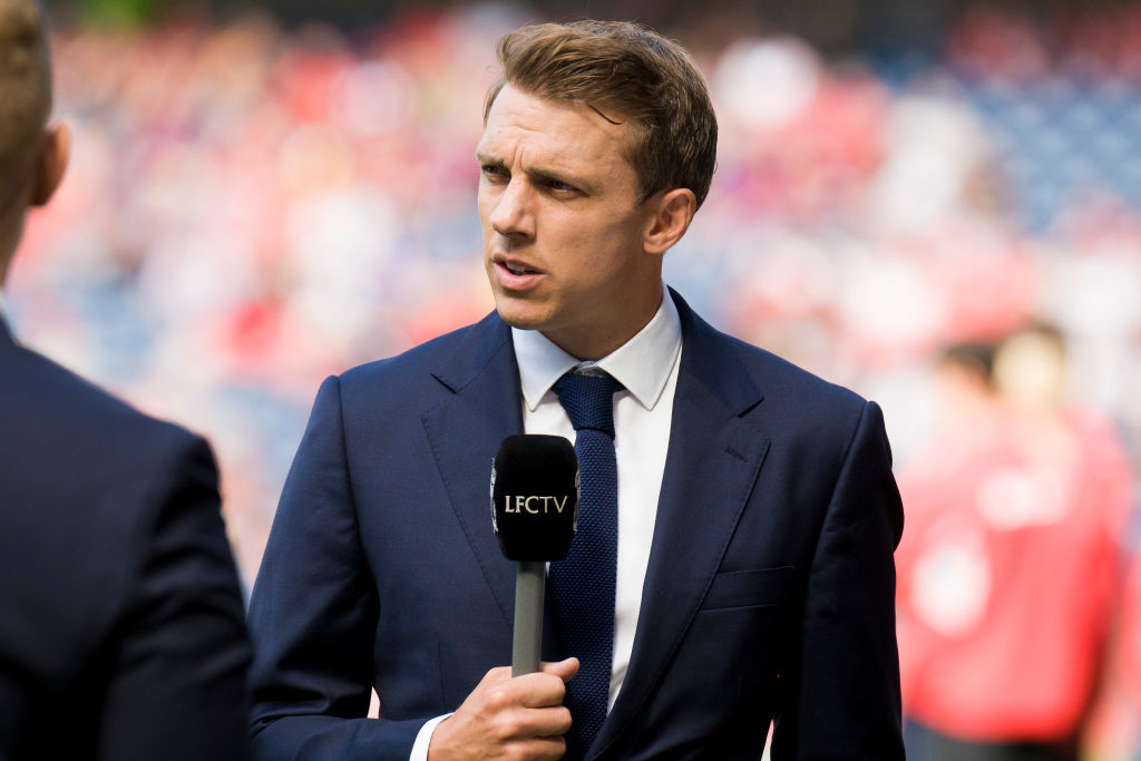 Former Liverpool defender Stephen Warnock before the pre-season friendly match between Liverpool and Napoli at BT Murrayfield on July 28, 2019 in Edinburgh, Scotland.