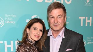 Hilaria Baldwin and Alec Baldwin attend "The Public" New York premiere