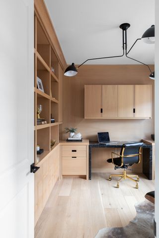 An organized home office
