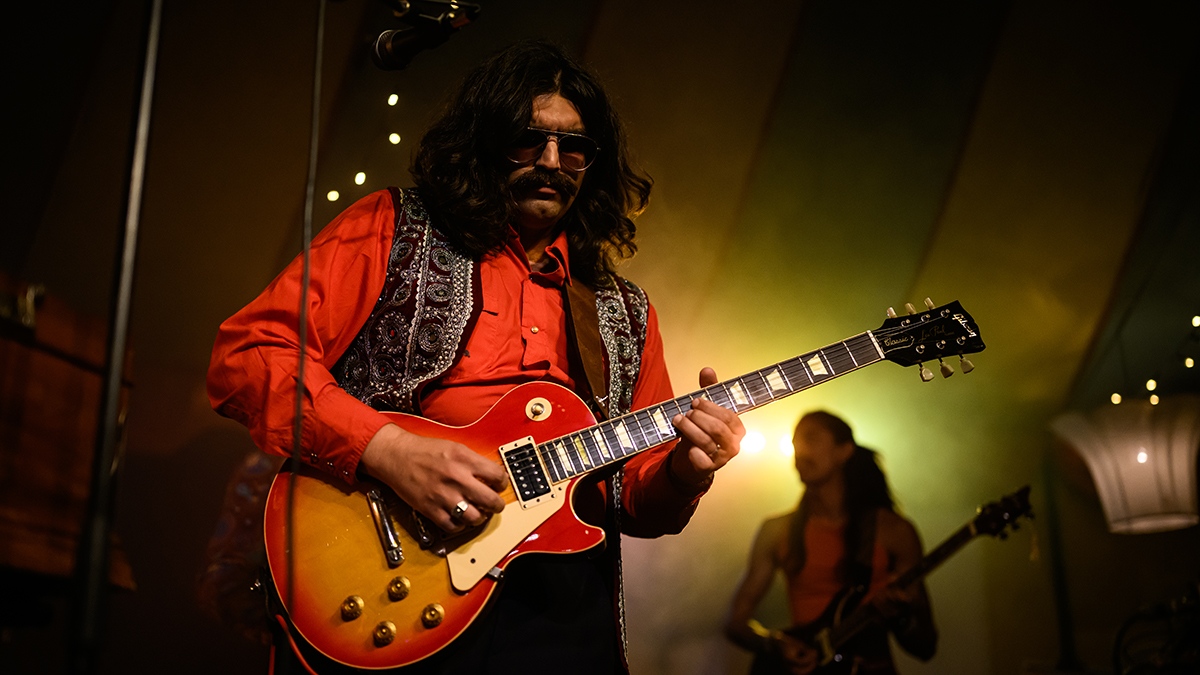 Sameer Khan of Karma Sheen performs during Camp Bestival at Lulworth Castle on August 01, 2025 in Wareham, England