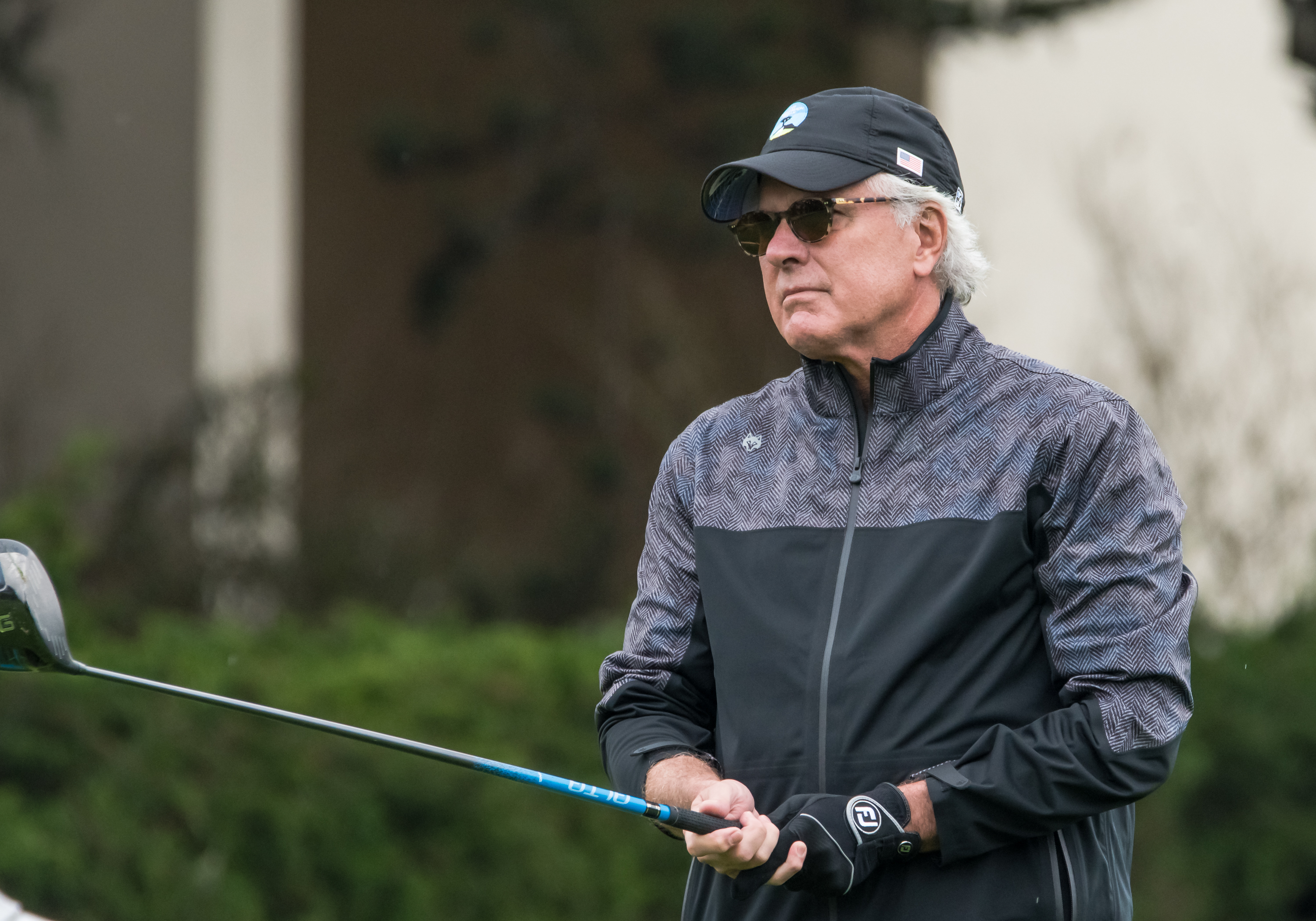 Joe Kernan lines up a drive