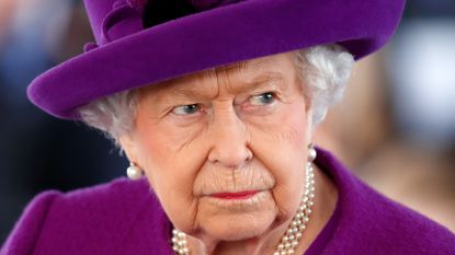 Queen Elizabeth II visits the Royal British Legion Industries village to celebrate the charity's centenary year on November 6, 2019 in Aylesford, England