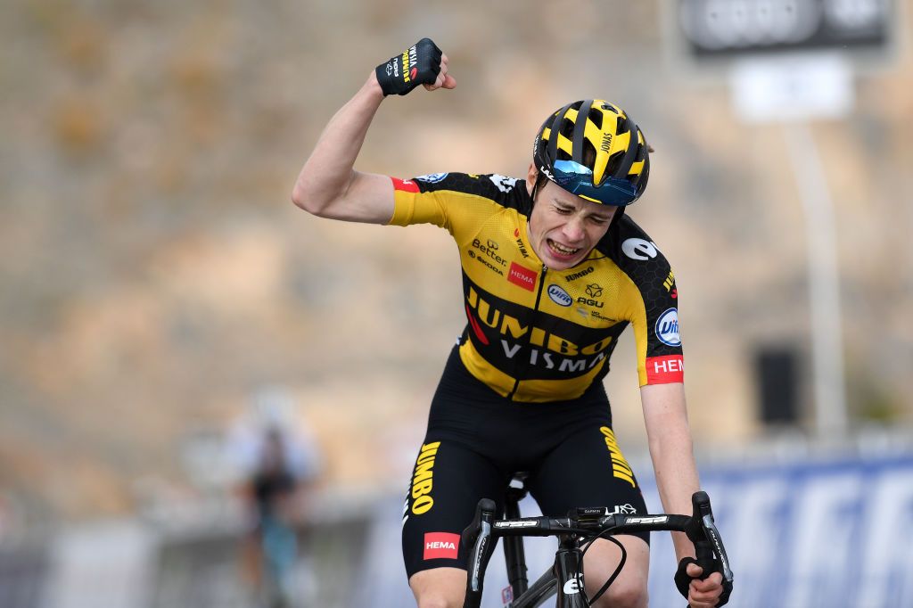 Jonas Vingegaard (JUmbo-Visma) won on Jebel Jais at the UAE Tour