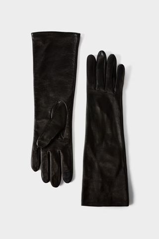 Babaton Leather Long Gloves at aritzia