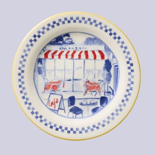 Anthropologie, Damson Madder Stoneware Dessert Plates