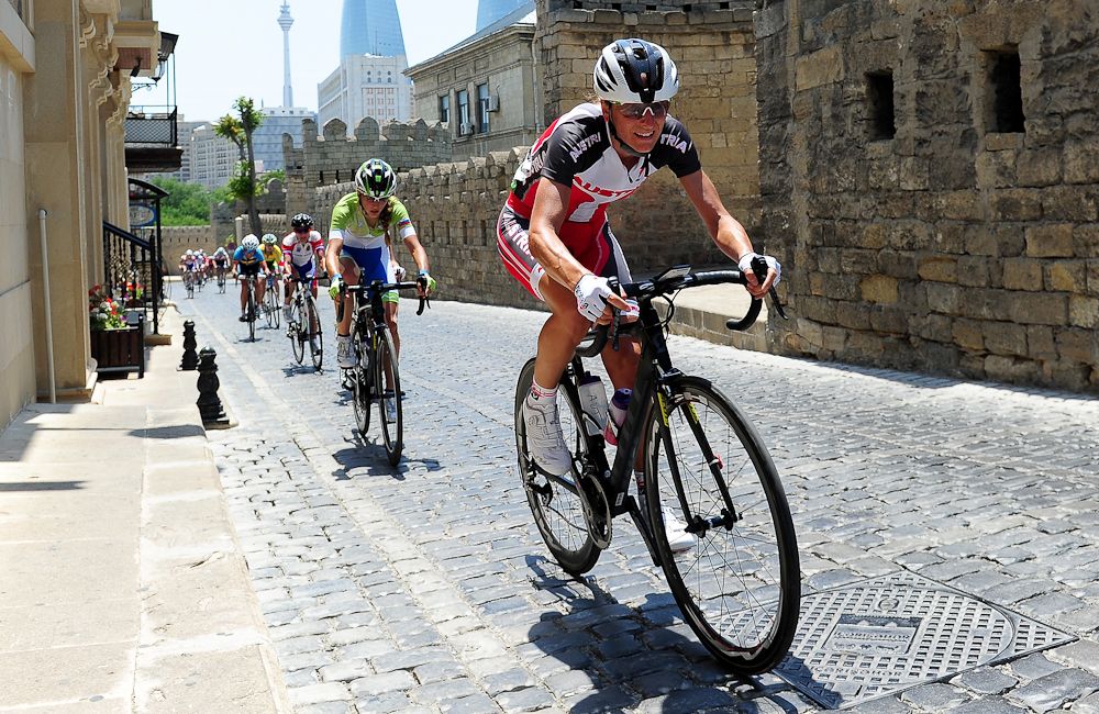 Martina Ritter competes in the European championships