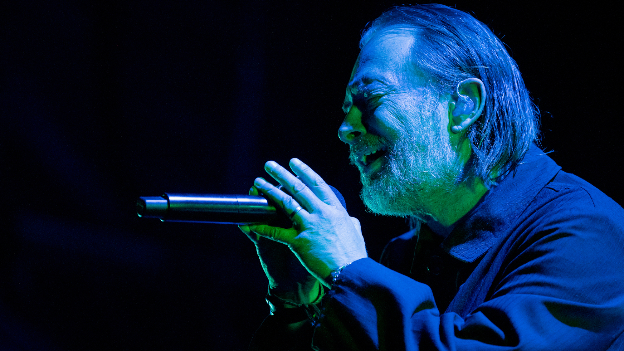 Thom Yorke performs with Smile at Sydney Opera House on November 01, 2024 in Sydney, Australia