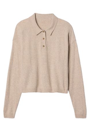 Cashsoft Relaxed Polo Sweater