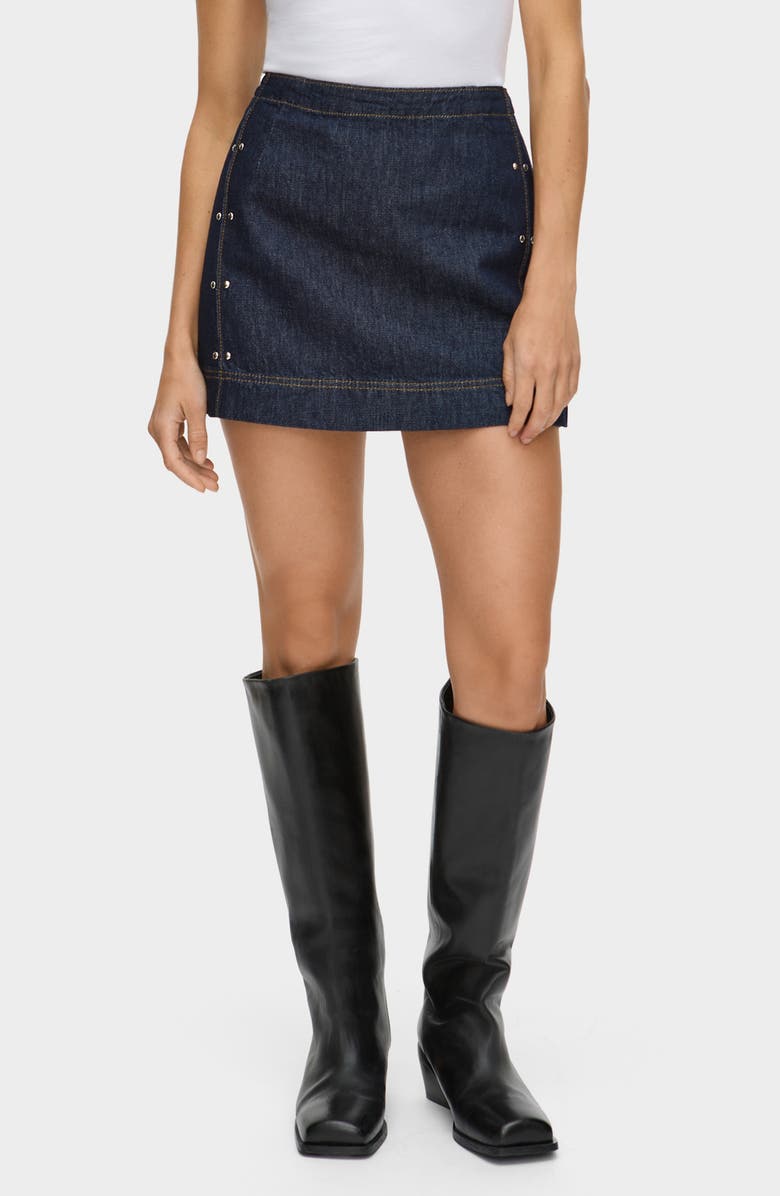 hadley denim mini skirt