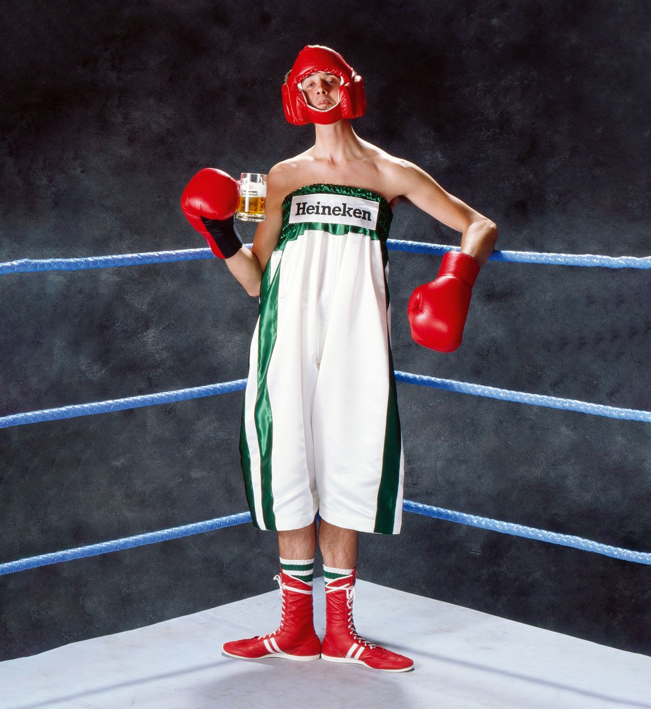 &lsquo;Boxer &ndash; Refreshes the Parts Other Beers Cannot Reach&rsquo;, Old Chapel Studios, 1984