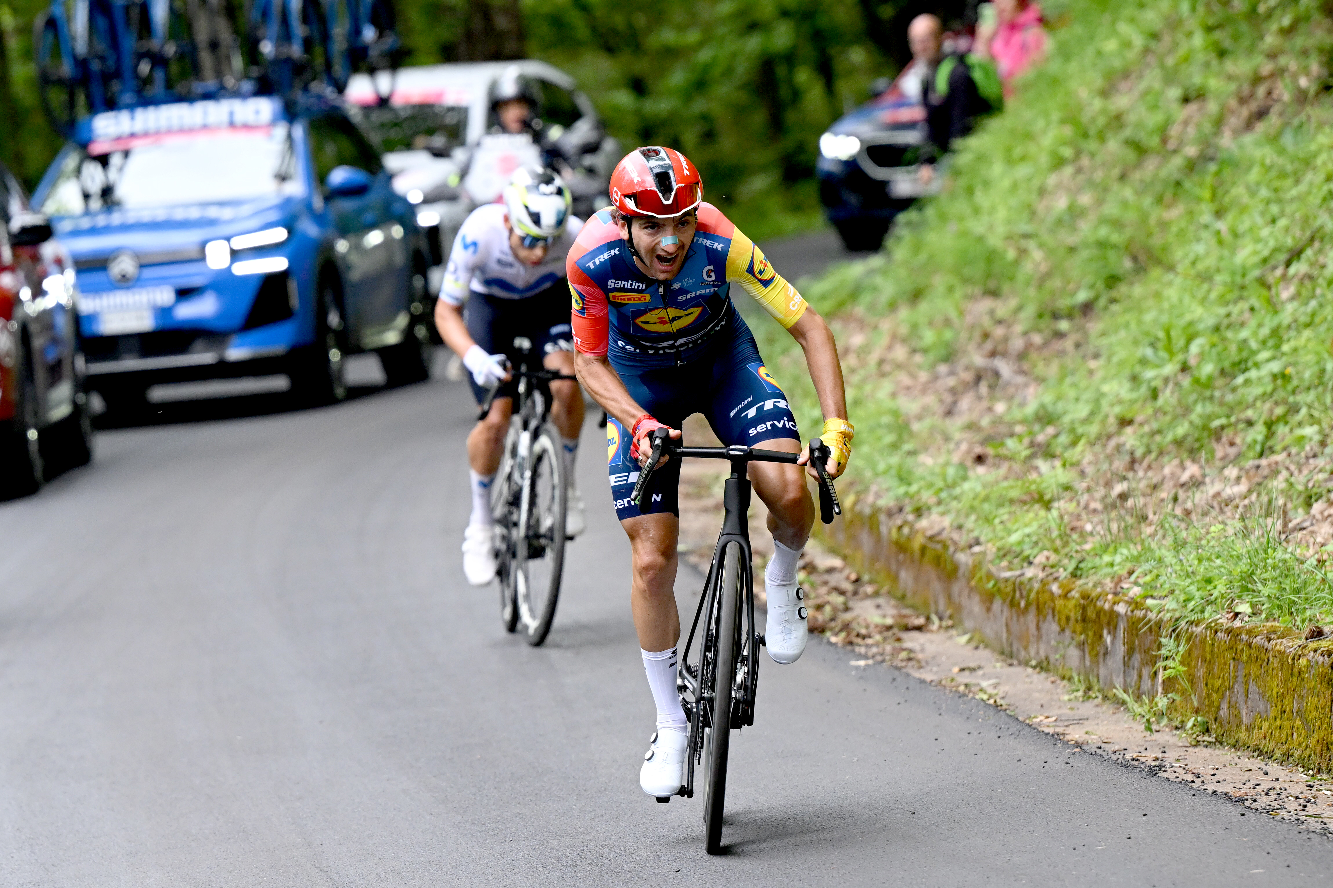 Giulio Ciccone of Italy and Team Lidl - Trek attacks in the breakaway during the 109th Giro d&amp;apos;Italia 2026, Stage 9