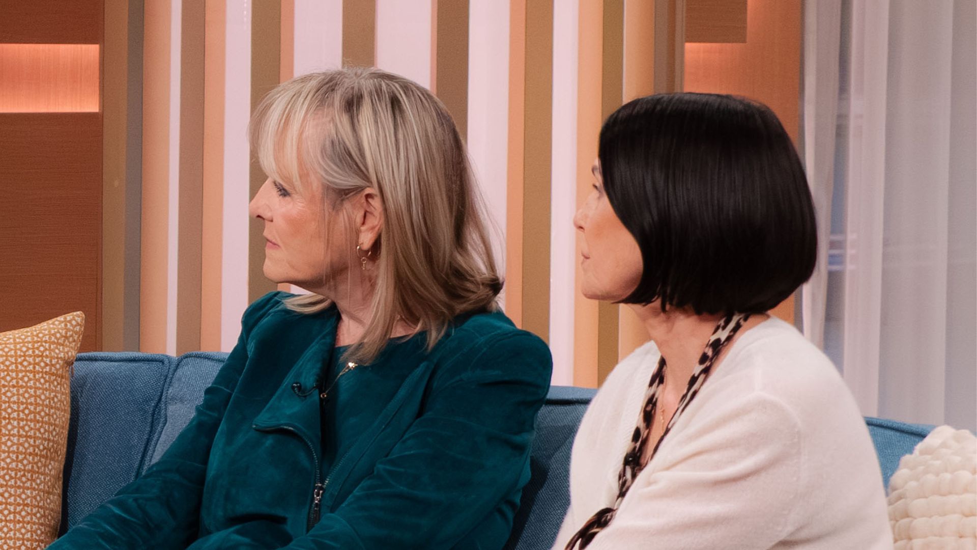 Twiggy and Sadie Froston wearing trainers and sports socks on This Morning, 2 September 2025