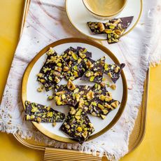 Chocolate pistachio bark, one of the Glucose Goddess recipes from Jessie's book